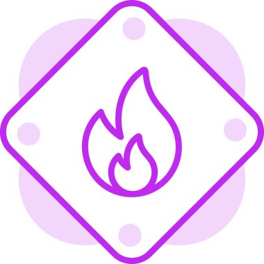 ateş Ağı simgesi basit illüstrasyon 