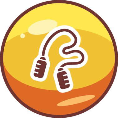 atlama ipi web simgesi, illüstrasyon vektör