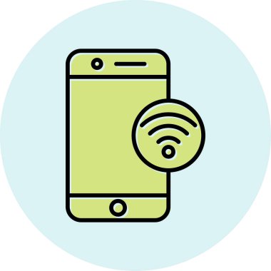 wifi vektör simgesi modern basit illüstrasyon 