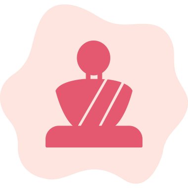 Heykel simgesinin vektör illüstrasyonu  