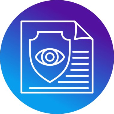 Lisans sertifikası simgesi, vektör illüstrasyonu basit tasarım