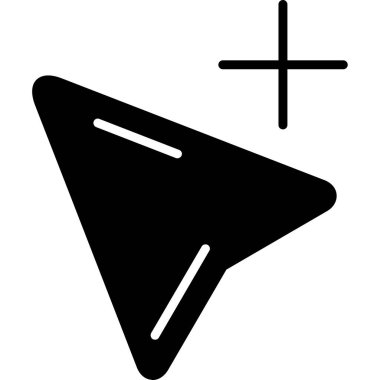 computer cursor icon, vector illustration simple design