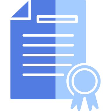 Sertifika. Web simgesi basit tasarım