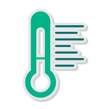 Sıcaklık web simgesi resimleme tasarımı