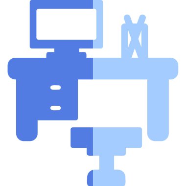 işyeri web simgesi vektör illüstrasyonu