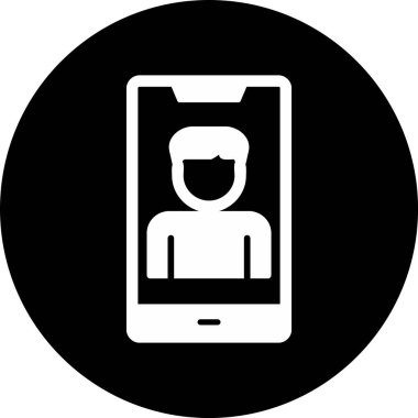 Smartphone web simgesi, vektör çizim 