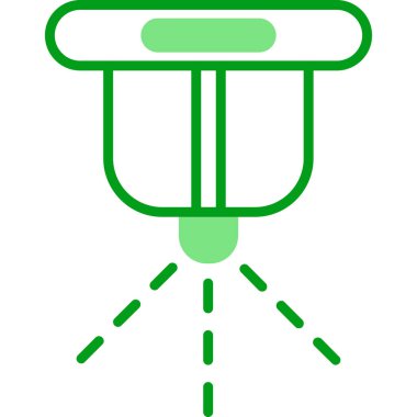 Moda biçimi izole edilmiş arkaplanda fıskiye simgesi           