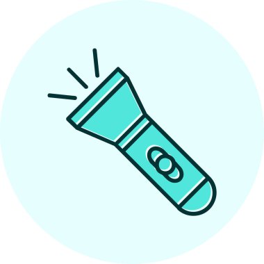 el feneri. Web simgesi basit illüstrasyon