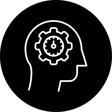 öz farkındalık simgesi, vektör illüstrasyonu basit tasarım