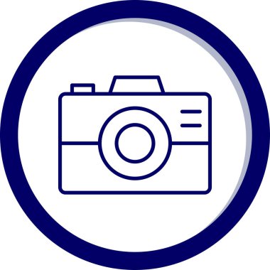 kamera simgesi vektör illüstrasyonu 