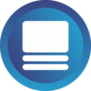 Dikdörtgen. Web simgesi basit illüstrasyon