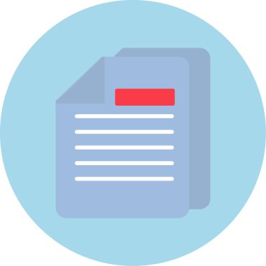 Belgeler. Web simgesi basit illüstrasyon