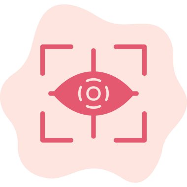 Göz. Web simgesi basit illüstrasyon