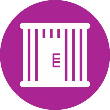 Mahkûm web simgesi, vektör illüstrasyonu