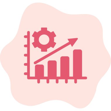  Üretim düzlüğü simgesi, vektör illüstrasyonu