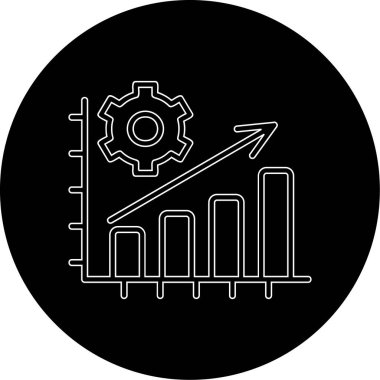  Üretim düzlüğü simgesi, vektör illüstrasyonu