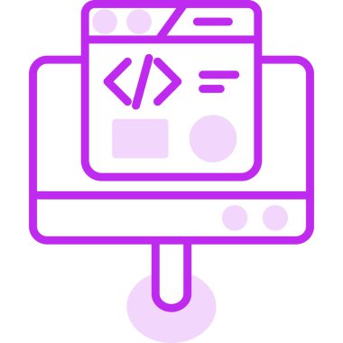 Geliştirme simgesi, vektör illüstrasyonu basit tasarım