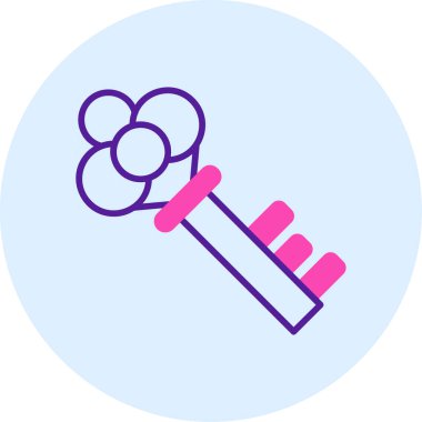 Anahtar. Web simgesi basit illüstrasyon 