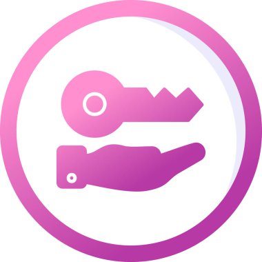 anahtar simgesi, vektör illüstrasyonu basit tasarım