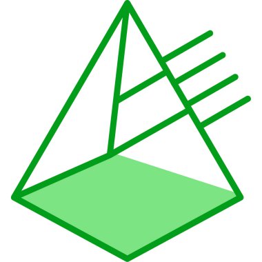 Prizma. Web simgesi basit illüstrasyon                 