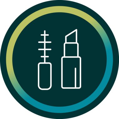 Makyaj Ağı simgesi basit illüstrasyon 