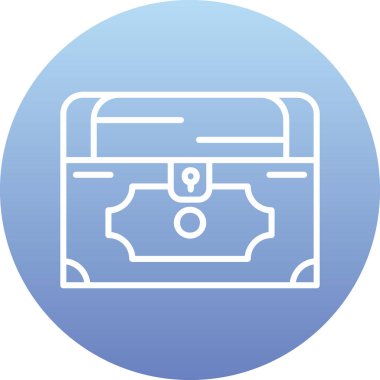 Göğüs simgesi, vektör illüstrasyonu basit tasarım