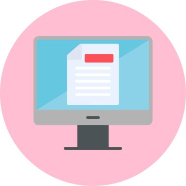 Çevrimiçi Test Ağı simgesi, vektör illüstrasyonu