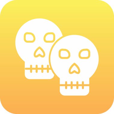 kafatası simgesi vektör illüstrasyonu