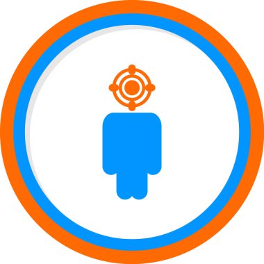 Hedef. Web simgesi basit illüstrasyon 