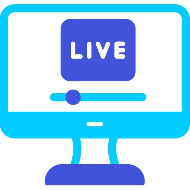 Yaşa. Web simgesi basit bir illüstrasyon. Ben...