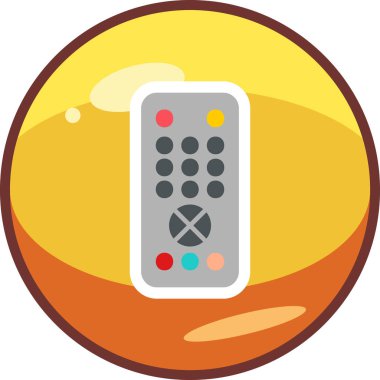 Uzaktan kumanda simge vektör çizim