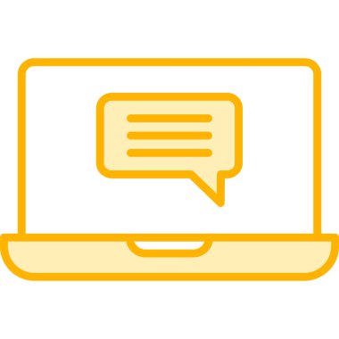 Çevrimiçi İletişim simgesi vektör illüstrasyonu