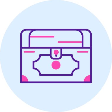 Göğüs simgesi, vektör illüstrasyonu basit tasarım