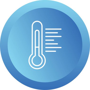 Sıcaklık web simgesi resimleme tasarımı