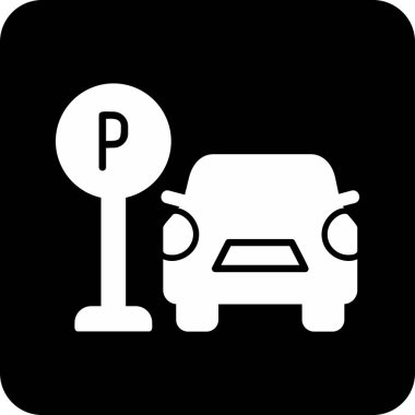 Web simgesi Otopark, illüstrasyon vektör