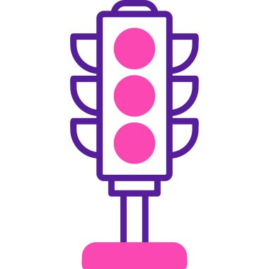 Trafik ışığı. Web simgesi basit illüstrasyon