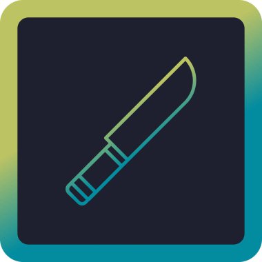 Bıçak. Web simgesi basit illüstrasyon 