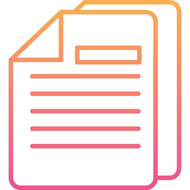 Belgeler. Web simgesi basit illüstrasyon