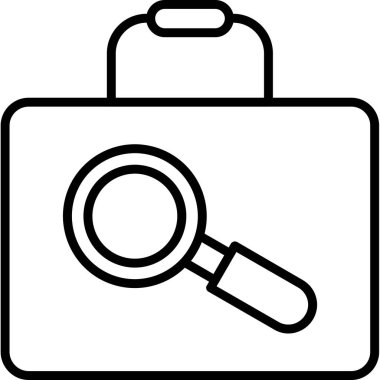 iş avı simgesi, vektör illüstrasyonu basit tasarım