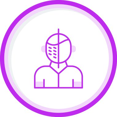 İnsan görüşünden önce. Web simgesi vektör illüstrasyonu