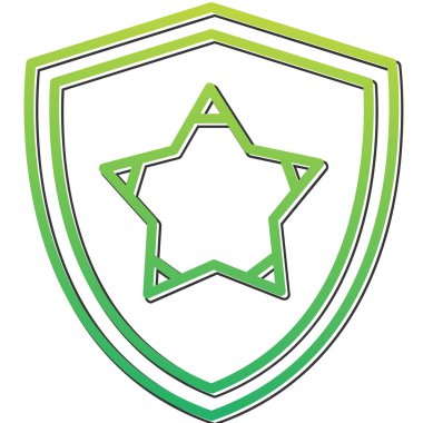 yıldız web simgesi basit illüstrasyon 