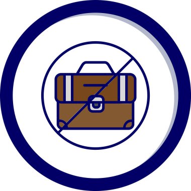 İşsizlik simgesi, vektör illüstrasyonu 