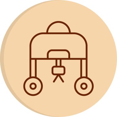 Yabani ot ağı simgesi, vektör illüstrasyonu