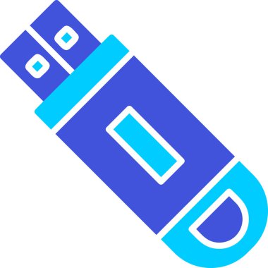 Flash disk simgesi, vektör illüstrasyon tasarımı