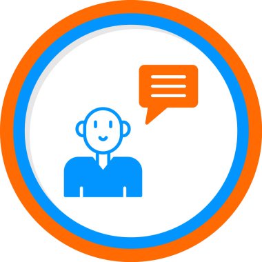 Topluluk Yöneticisi Web simgesi vektör illüstrasyonu