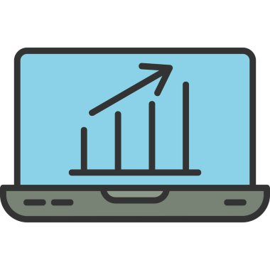 İş çizelgesi. Web simgesi basit illüstrasyon 