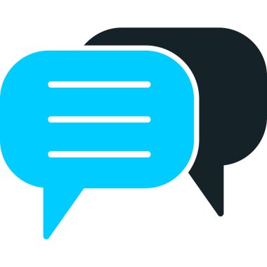 Sohbet simgesi vektör illüstrasyonu 