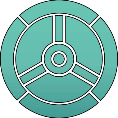 lastik simgesi vektör illüstrasyonu 