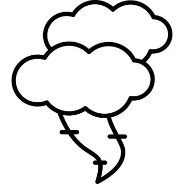 Kasırga. Web simgesi basit illüstrasyon                    