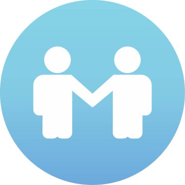 Ortaklık web simgesi basit illüstrasyon